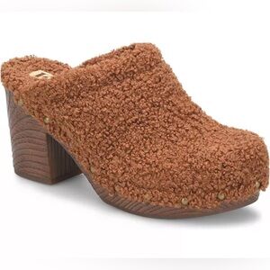 KORKS Women's Teddy Comfort Faux Shearling Clogs Size 9M